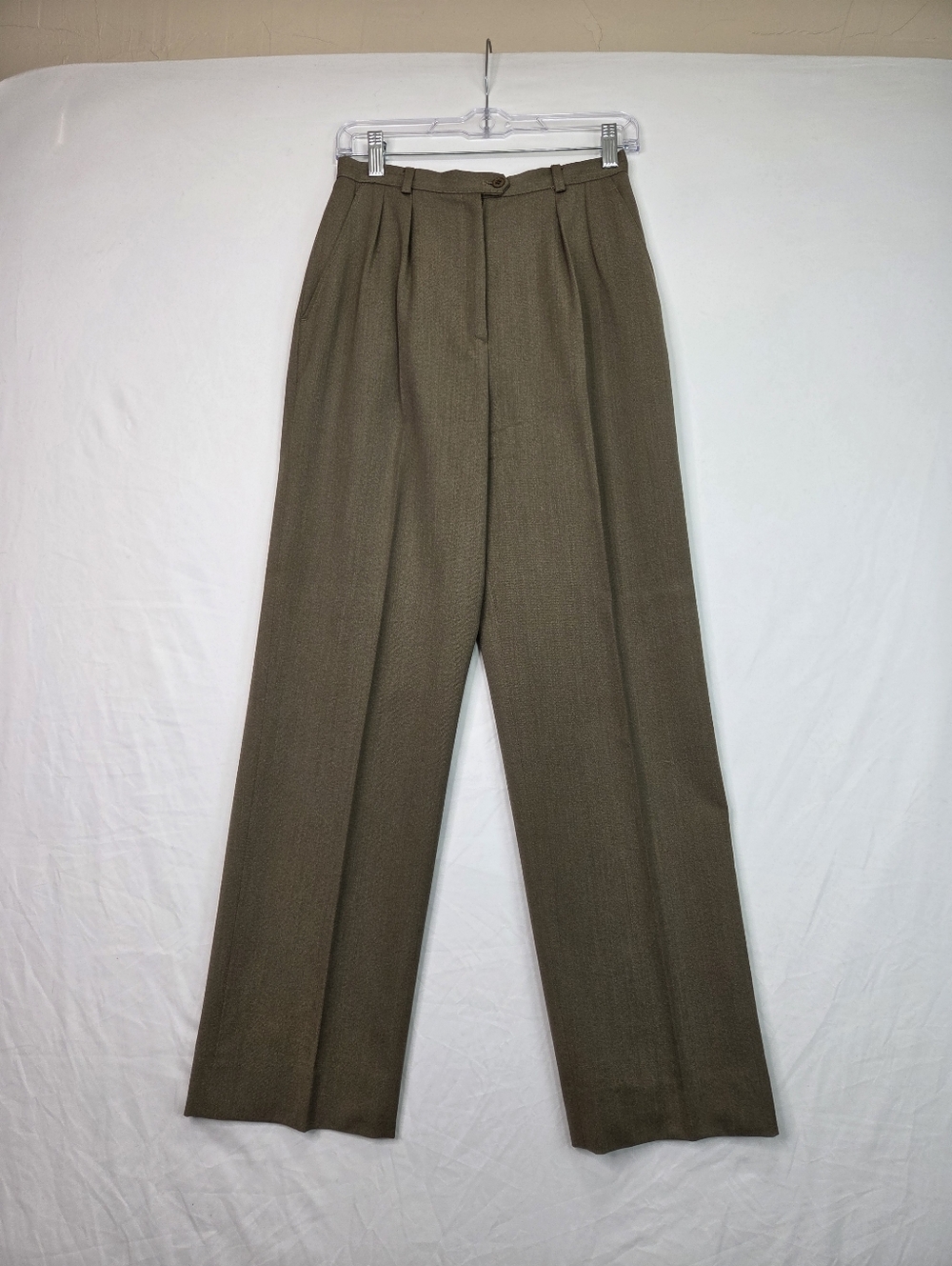 VTG Christian Dior Sportswear Pantsuit Jacket & Pants Leather Trim Size 8 - Picture 12 of 16